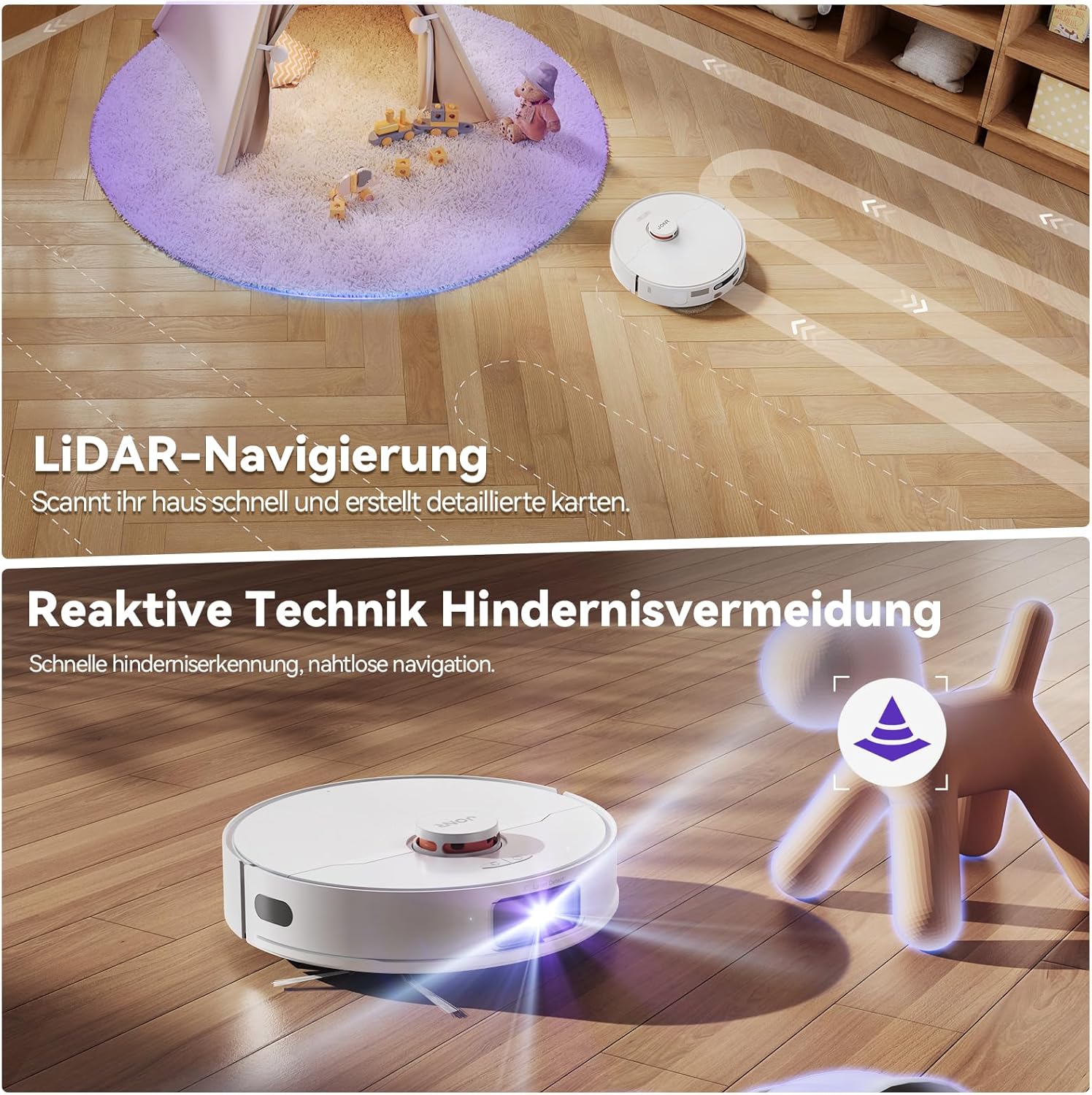 P20 Pro Reinigungsroboter mit Saug und Wischfunktion + Reinigungsstation