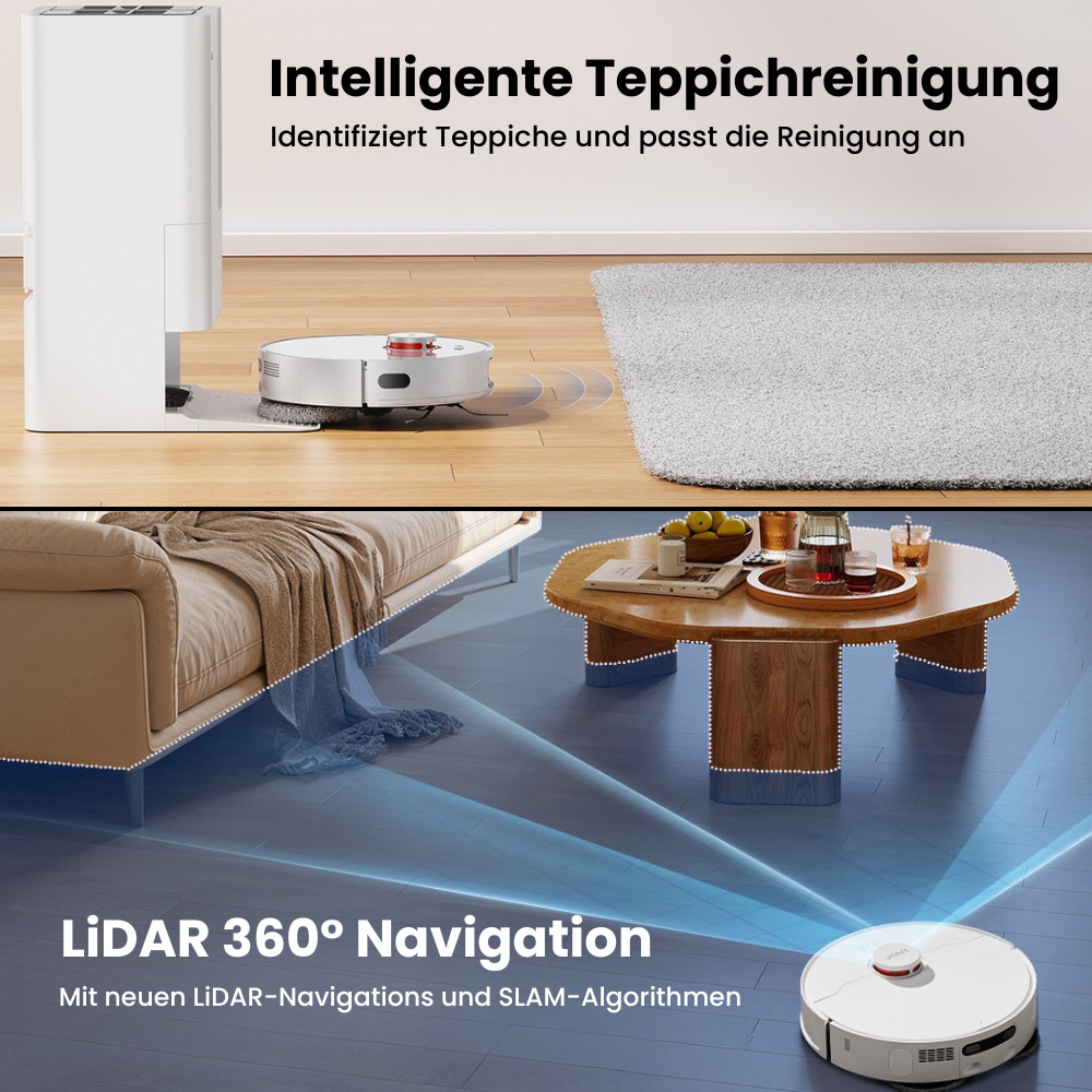 P20 Pro Reinigungsroboter mit Saug und Wischfunktion + Reinigungsstation
