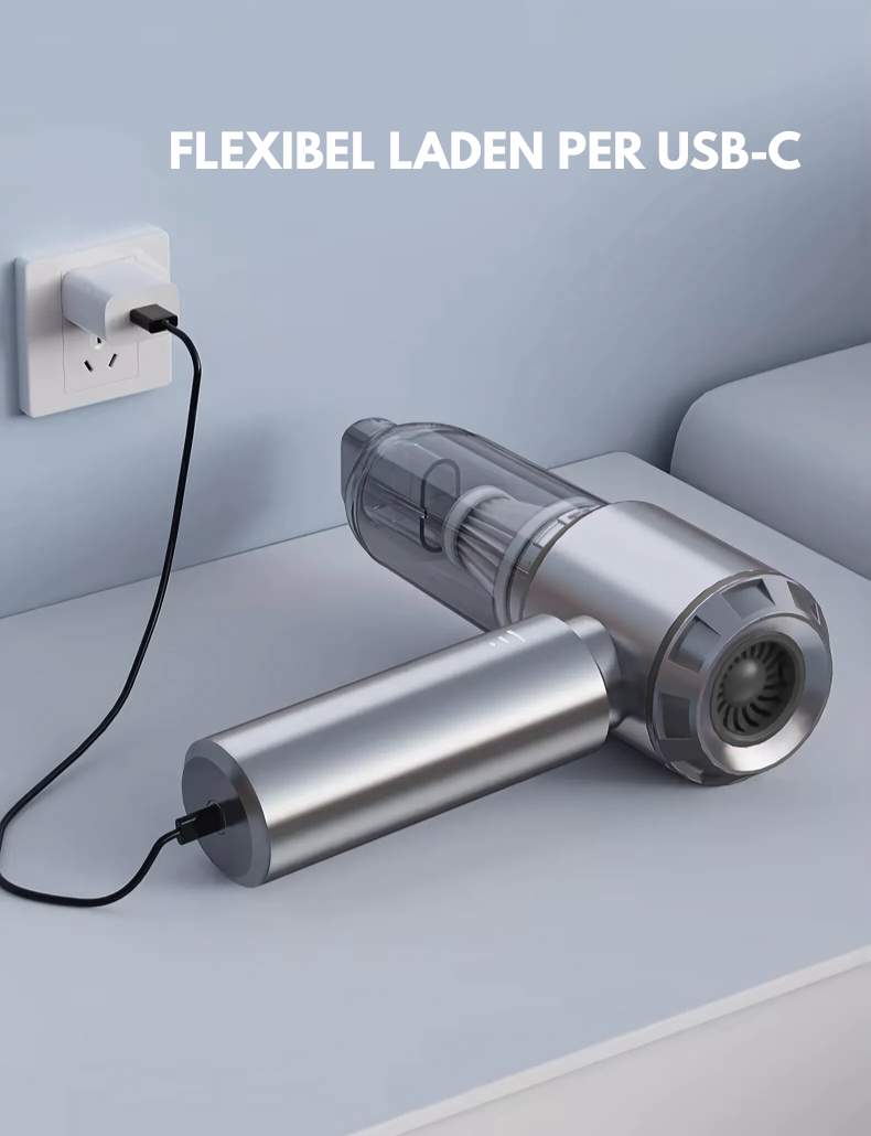 TurboDust V2 Handstaubsauger mit Akku