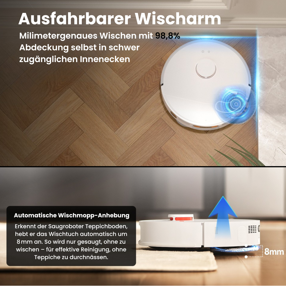P20 Pro Reinigungsroboter mit Saug und Wischfunktion + Reinigungsstation