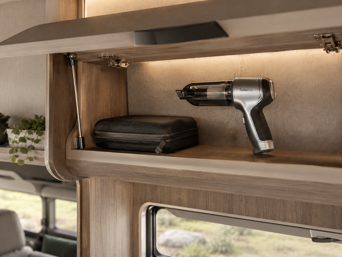 TurboDust Handstaubsauger Akkusauger | Staubsauger für Auto und Wohnmobil