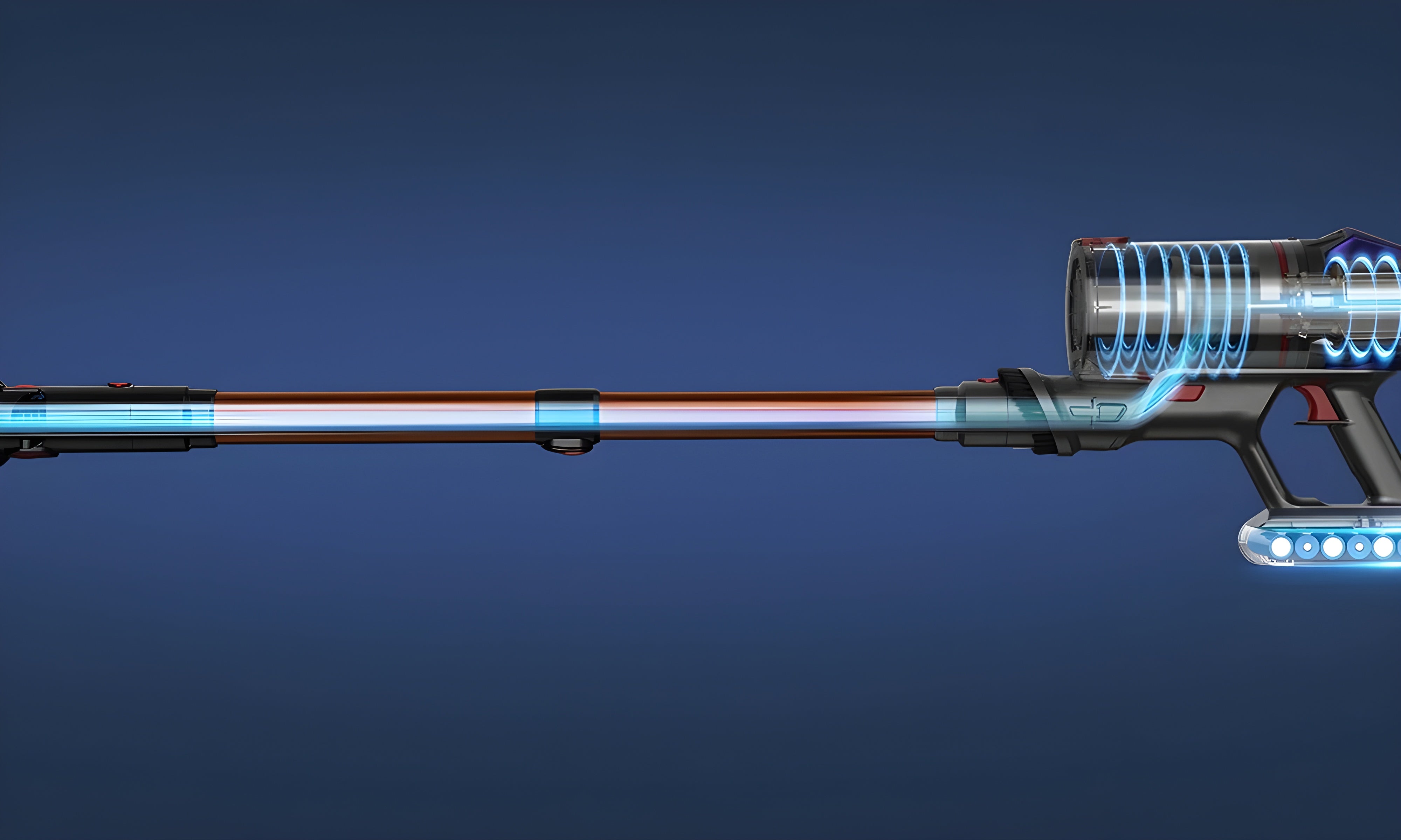 Akku Staubsauger mit Ladestation Beleuchtung und viel Zubehör PowerDust™ V7